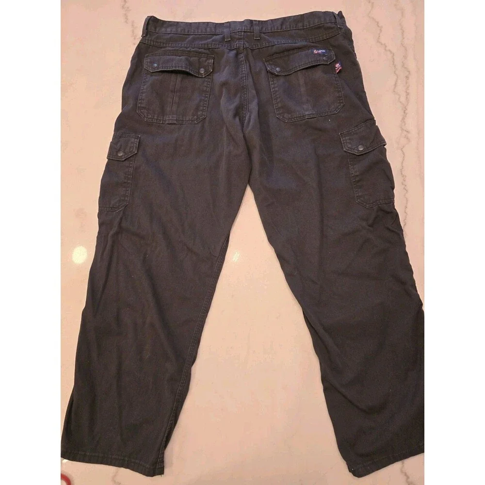 Lapco Fire Resistant Cargo Pants Measures 40x30 Black Workwear